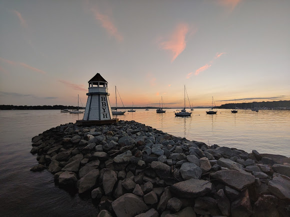 View of BBYH lighthouse in the evening