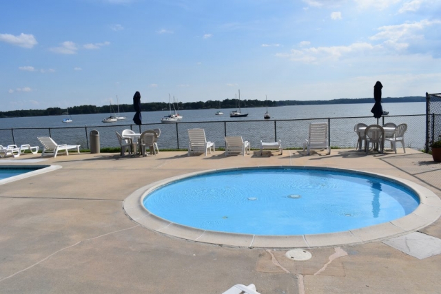 BBYH kiddie pool looking out on Bohemia River