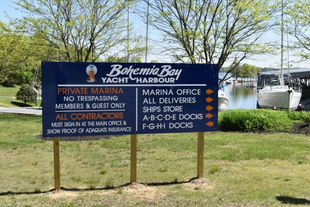 BBYH facilities location sign
