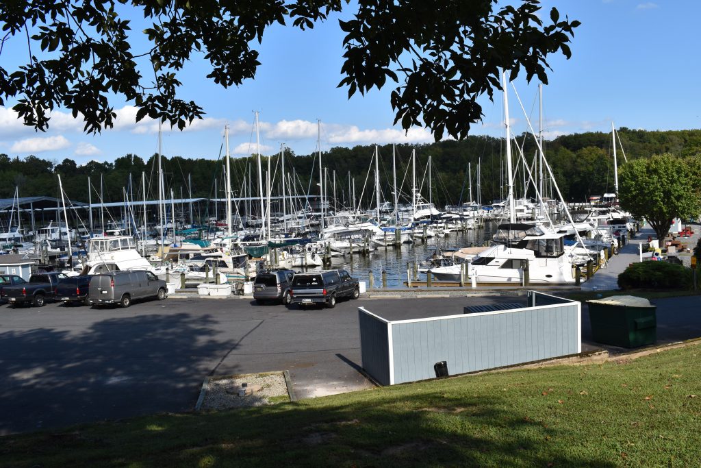 Panoramic view of a portion of BBYH marina 